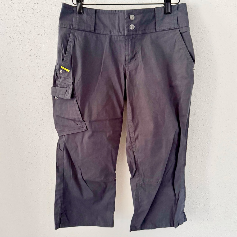LOLE Blue/Grey Mid-Rise Capri Casual Pants Women's sz 6 Small Athleisure Outdoor